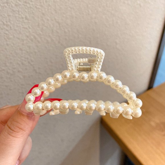 Combination of 3 Pearl Hair Clip Shark Clip - Picture 1 of 3